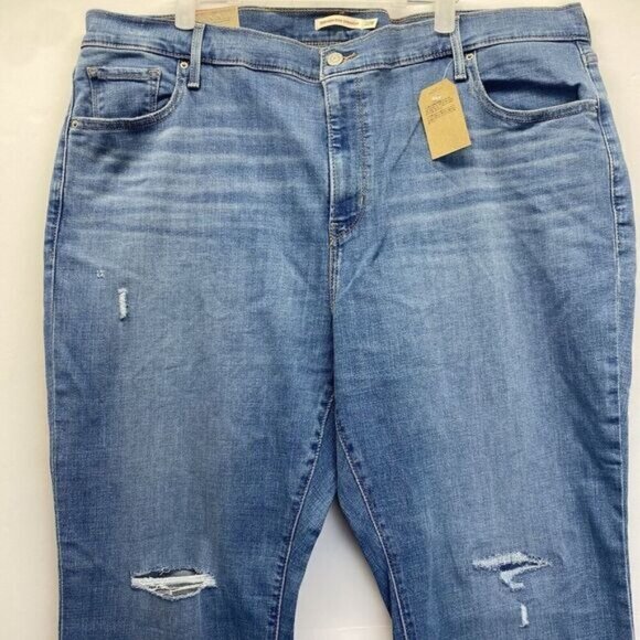 Levi Strauss & Co. Womens 724 High Rise Slim Straight Leg Jeans Plus Size 22W - Picture 8 of 15